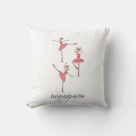 Personalised Ballerina Ballet Dancer Kissen