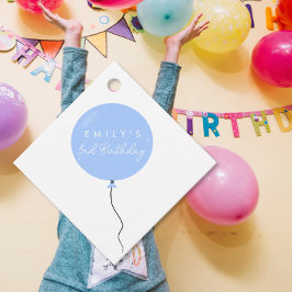 Personalised Balloon Party birthday christening Geschenkanhänger