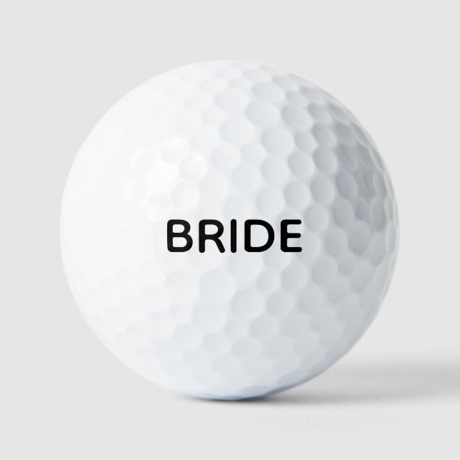 Personalised Bride Golf Balls | Wedding Day  Golfball (Vorderseite)