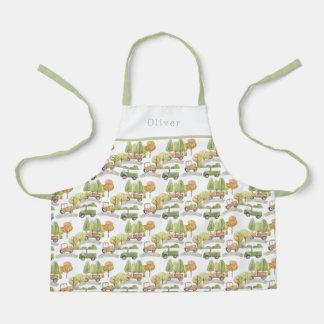 Personalised Cars Pattern Apron. Schürze