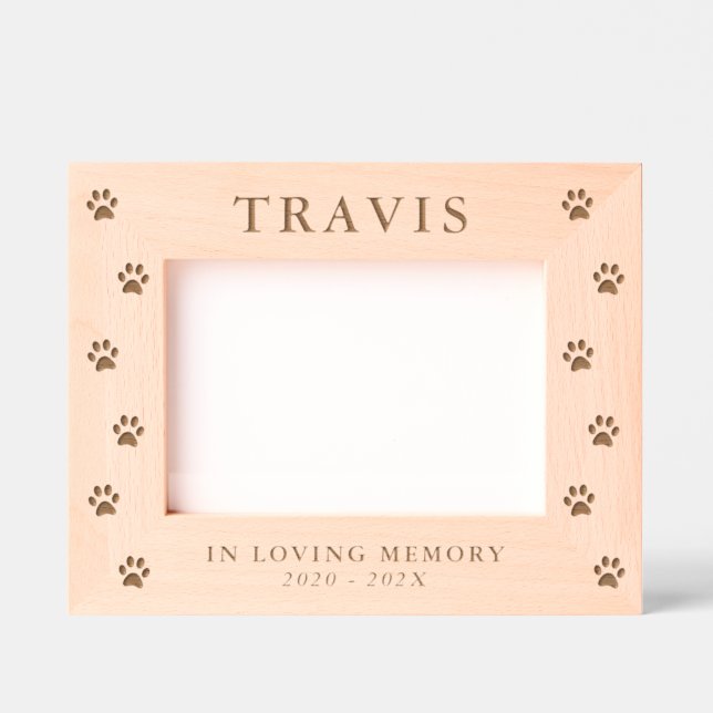 Personalised Cat Dog Pet Memorial  Geätzte Rahmen (Vorderseite)