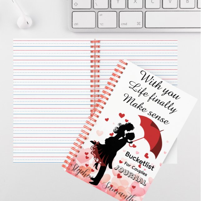 Personalised Couple Bucket List Journal  Notizbuch (Von Creator hochgeladen)