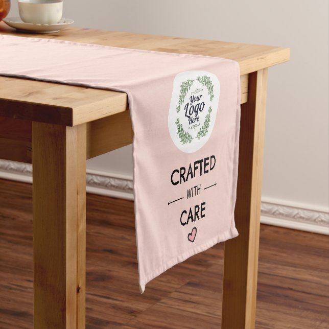 Personalised Craft Fair Table Runner, Branded  Kurzer Tischläufer (Beispiel)
