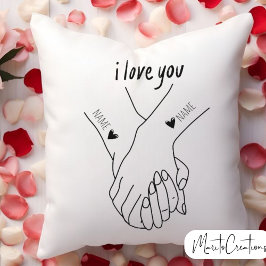 personalised cushion to give as a valentine's day kissen
