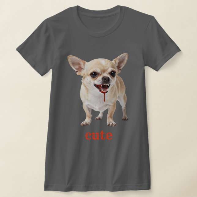 Personalised Cute Chihuahua Aggro Nasty Vicious T-Shirt (Ablage )