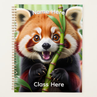Personalised Cute Kawaii style Red Panda Planer