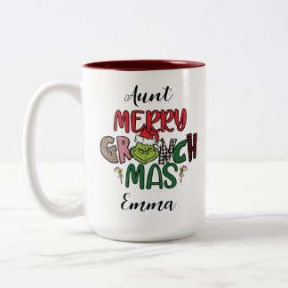 personalised family Christmas rate Zweifarbige Tasse