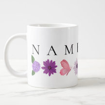 Personalised Floral Birthday Gift add their name