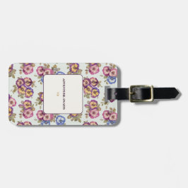 Personalised Floral Luggage Tag | Adventure Awaits Gepäckanhänger