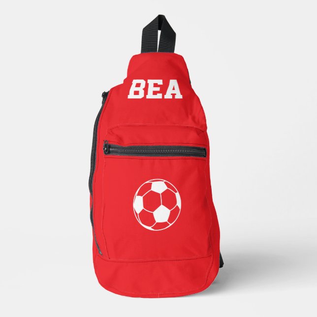 Personalised Football Boot Crossbody Bag (Vorderseite)