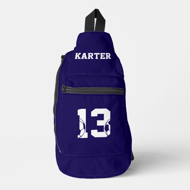 Personalised Football Boot Crossbody Bag (Vorderseite)