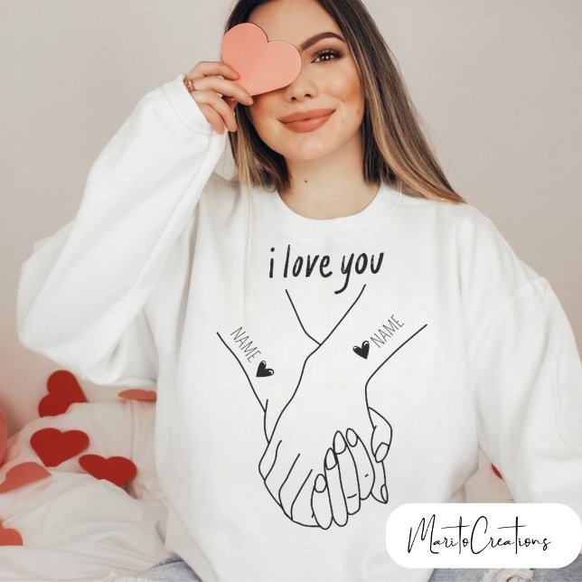 Personalised  for couples, valentine's day  sweatshirt (Von Creator hochgeladen)