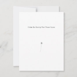 Personalised Grief Mourning Sorry For Your Loss. Postkarte