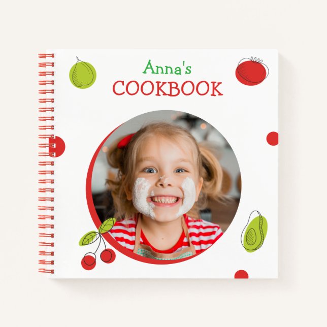 Personalised Kids Cookbook (Your Photo)  Notizbuch (Vorderseite)