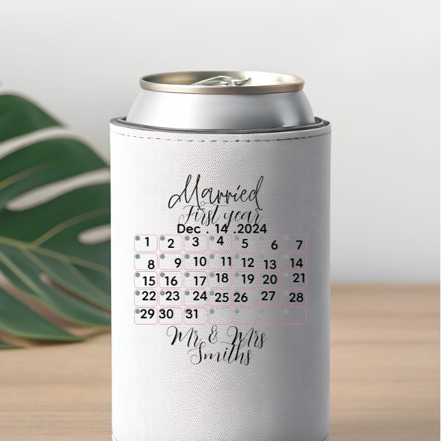 Personalised Married Calendar Date Ceramic  Dosenkühler (Von Creator hochgeladen)