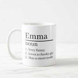 Personalised Name Definition Gifts Ideas Presents Kaffeetasse