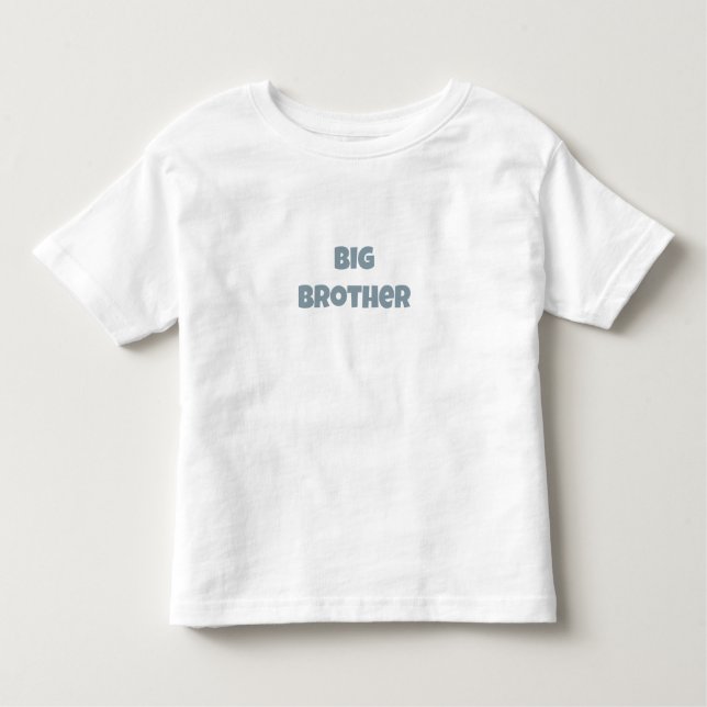 Personalised Pregnancy Announcement Big Brother. Kleinkind T-shirt (Vorderseite)