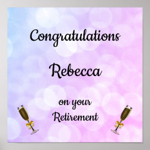 Personalised Retirement Poster