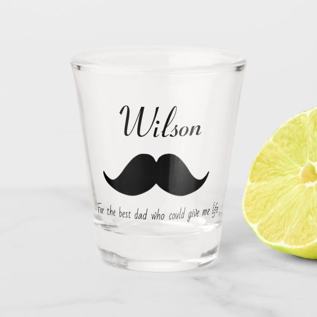 Personalised shot glass as a gift for Dad Schnapsglas (Vorderseite)