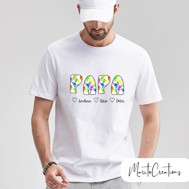 personalised t-shirt for dad with retro lettering  (Von Creator hochgeladen)