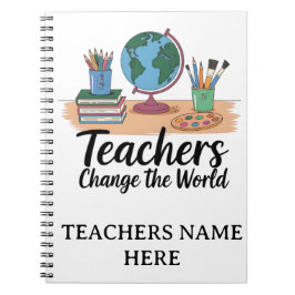 Personalised Teacher Notebook – Teachers Gift Notizblock