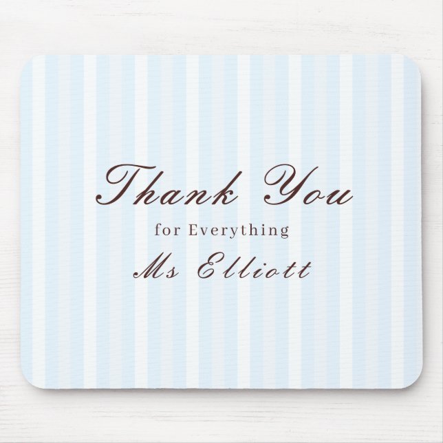 Personalised Thank You Teacher Mouse Pad Bluebell Mousepad (Vorne)