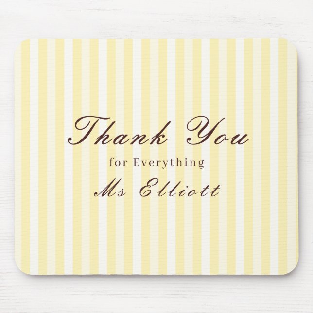 Personalised Thank You Teacher Mouse Pad Buttercup Mousepad (Vorne)