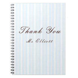 Personalised Thank You Teacher Notebook  Notizblock