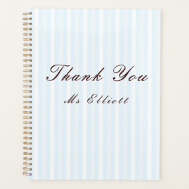 Personalised Thank You Teacher Notebook  Planer