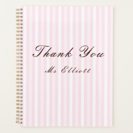 Personalised Thank You Teacher Notebook  Planer