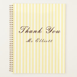 Personalised Thank You Teacher Notebook  Planer