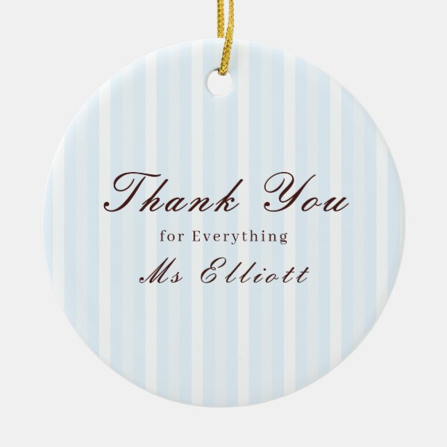 Personalised Thank You Teacher Ornament Bluebell (Vorne)