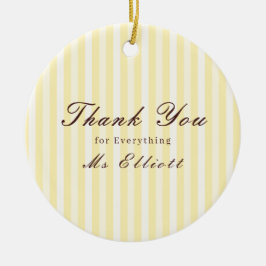 Personalised Thank You Teacher Ornament Buttercup