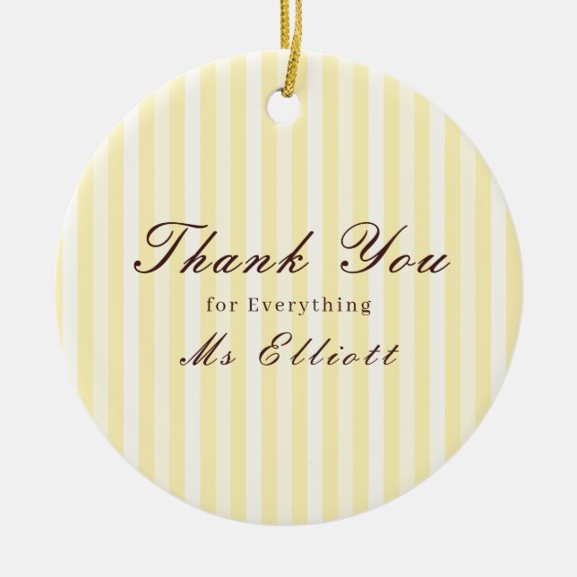 Personalised Thank You Teacher Ornament Buttercup (Vorne)