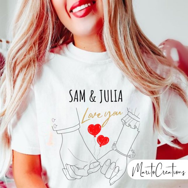 Personalised unisex t-shirt for lovers. (Von Creator hochgeladen)