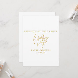 Personalised Wedding Day Card - Happil Ever After Einladung