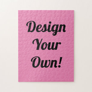 Personalised Xmas Gift Custom Jigsaw Puzzle Pink