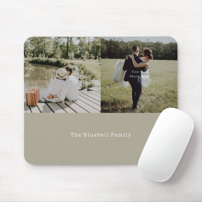 Personalised Your Own Photo And Text Mouse Pad. Mousepad (Mit Mouse)
