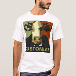 Personalisierbar! Camouflage Pop Art Cow Tshirt