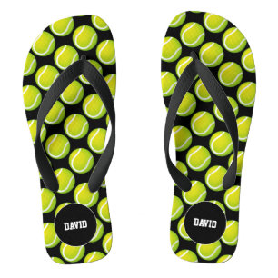 personalisierbar Cooles Tennis Pattern Sportgesch Flip Flops