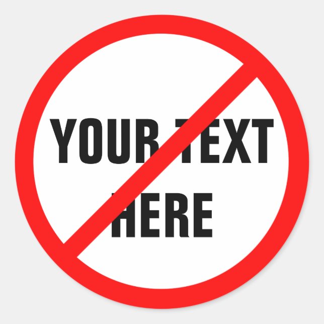 PERSONALISIERBAR RUNDER AUFKLEBER (Vorderseite)