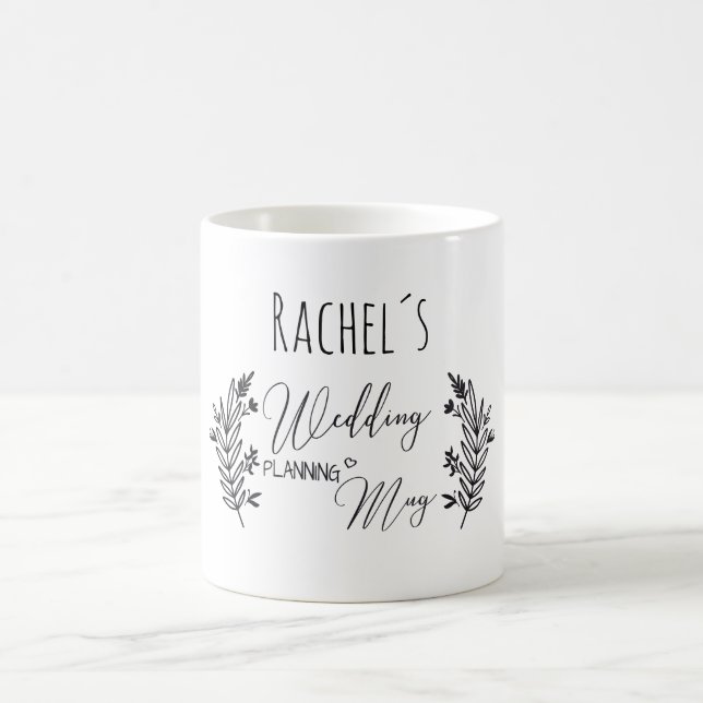 Personalisierbar- Wedding-Planning-Mug Kaffeetasse (Mittel)