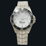 Personalisierbare Altersüberwachung Armbanduhr<br><div class="desc">Personalisierbare Altersüberwachungen. Coole Uhren mit Palmen,  Foto oder Firmenlogo. Anpassbare Farben. Niedliche personalisierte Geschenkidee für Geschäftsmitarbeiter und Mitarbeiter.</div>