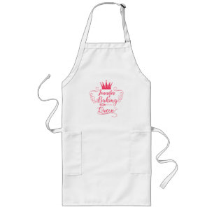Personalisierbare Baking Queen Lange Schürze