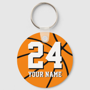 Personalisierbare Basketball-Schlüsselanhänger Num Schlüsselanhänger