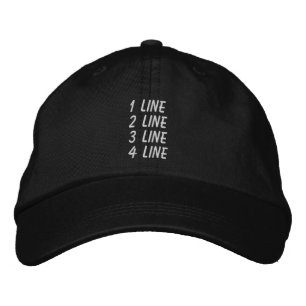 Personalisierbare Einstellbare Mach Es Selbst Bestickte Baseballkappe