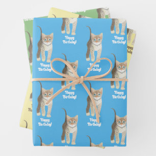 Personalisierbare Geschenkpapierbögen mit getigert Geschenkpapier Set