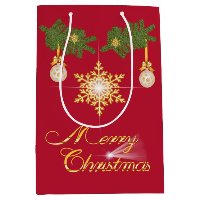 personalisierbare Geschenktüte für Weihnachten (Vorderseite)