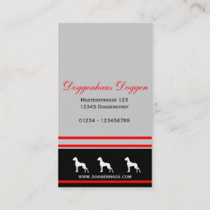 personalisierbare Great Dane Karten