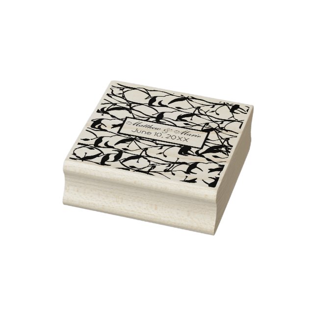 Personalisierbare Hochzeitstag-Briefmarke Gummistempel (Stempel)